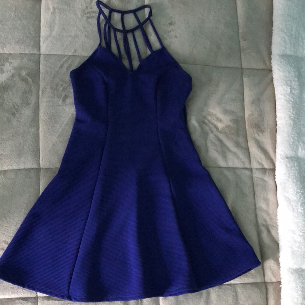 Charlotte Russe Blue fit and flow dress